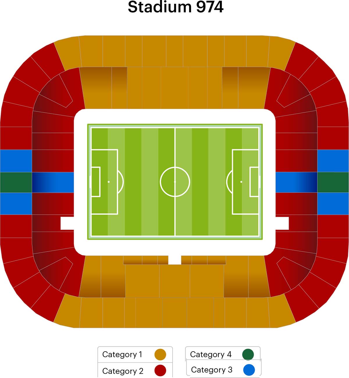 Seating plan and map of Ras Abu Aboud Stadium (Stadium 974) (Ras Abu Aboud) 